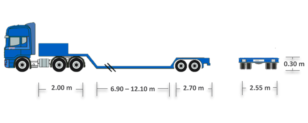 Low Bed Trailer(2-axle)